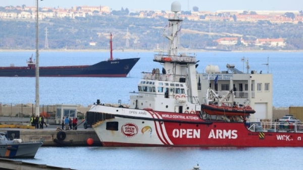 Gaza aid ship waiting to sail from Cyprus as charity builds jetty