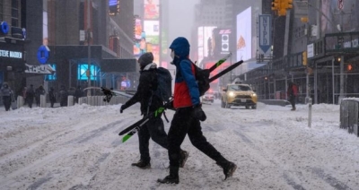 Some 1,400 US flights cancelled after winter storm in northeast