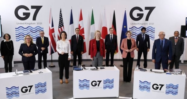 G7 leaders warn Russia all sanctions on table over Ukraine border buildup